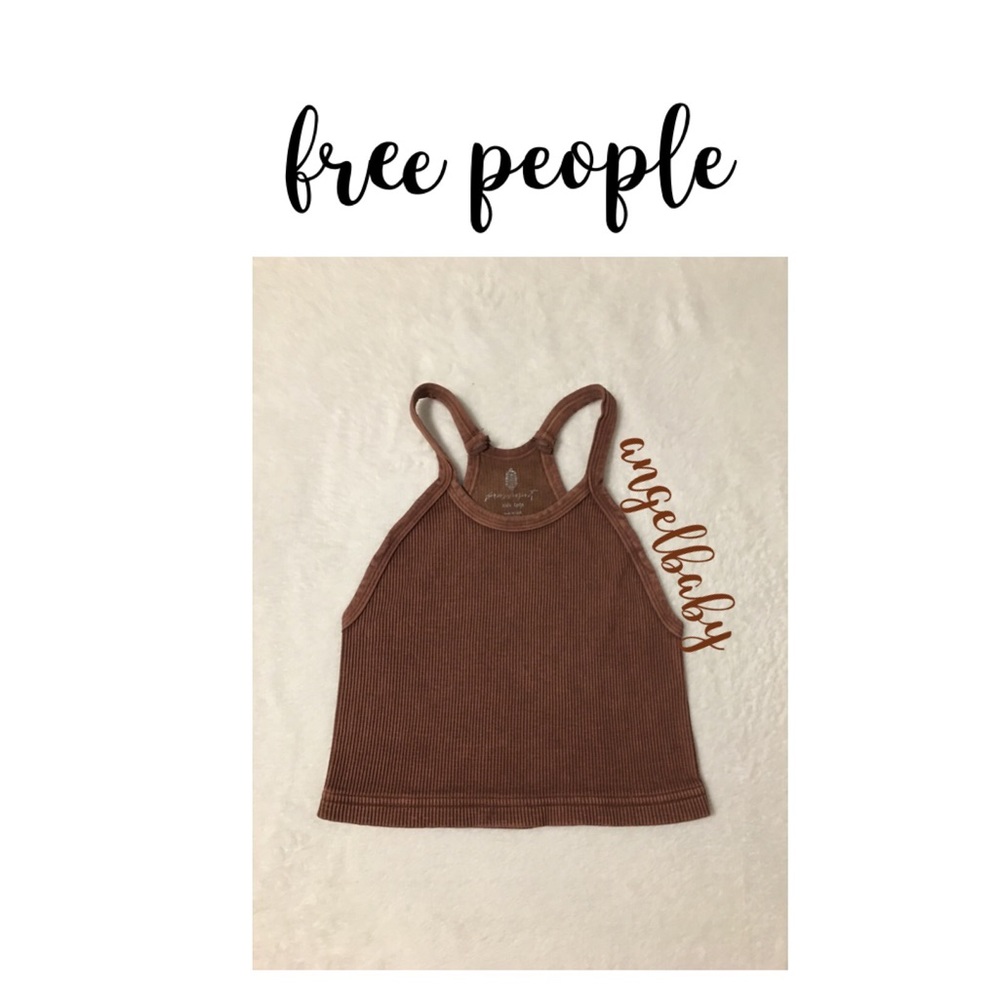 Free People Happiness Runs Crop in Chocolate! - Picture 12 of 12